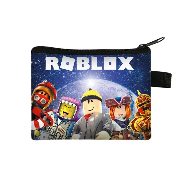 Unisex children's zipper wallet with themes of popular Roblox characters