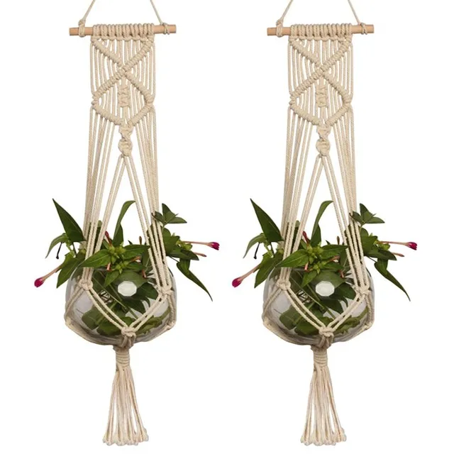 Hanging jute holder Retro