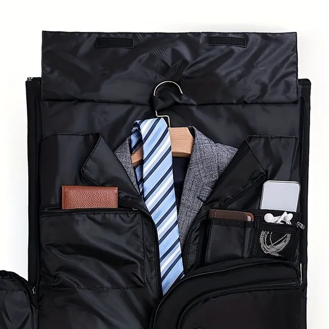 Geantă convertibilă pentru haine cu compartiment pentru pantofi, geantă pliabilă pentru haine, geantă agățătoare pentru bagaje două în unu pentru geanta de călătorie de weekend