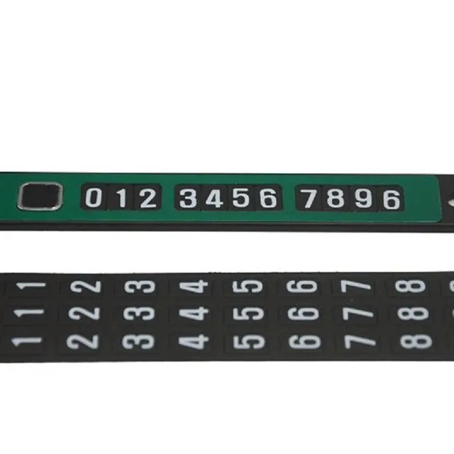 Magnetic strip for the car's phone number