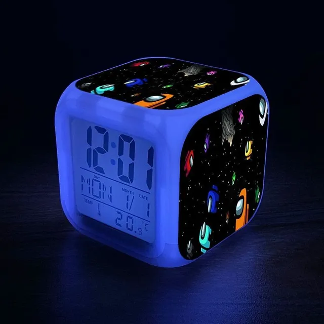 Lighting alarm for children with gaming motifs among-us-15