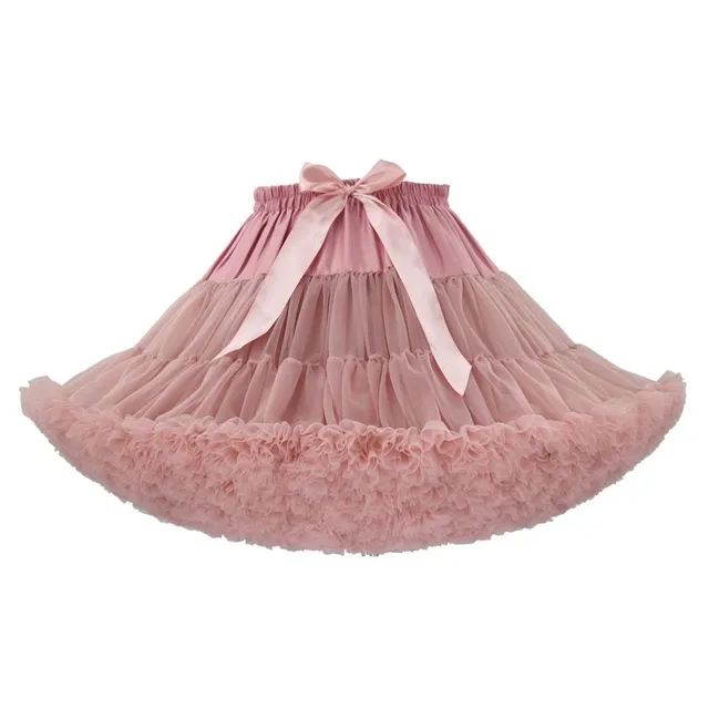 Stylish girls' voluminous tulle tutu skirt with satin bow at the waist - several colour options Pascual