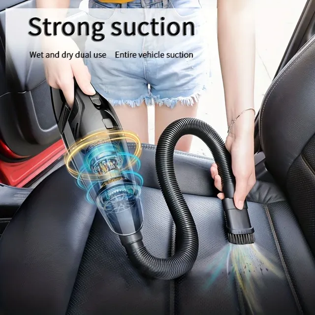 Wireless on-board vacuum cleaner © High performance © Into the car and home © Strong suction