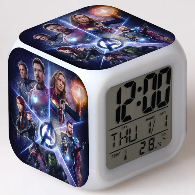 Alarm clock with theme Avengers 12