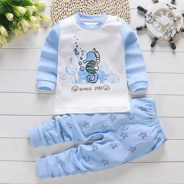 Set de pijamale din bumbac pentru copii