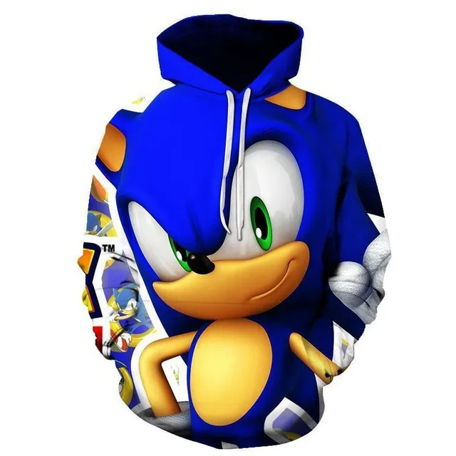 3D Sonic bluza dla chłopców
