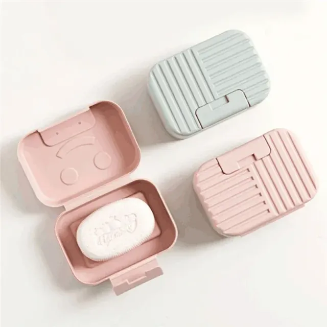 Practical and portable soap with lid for safe and hygienic storage of soap