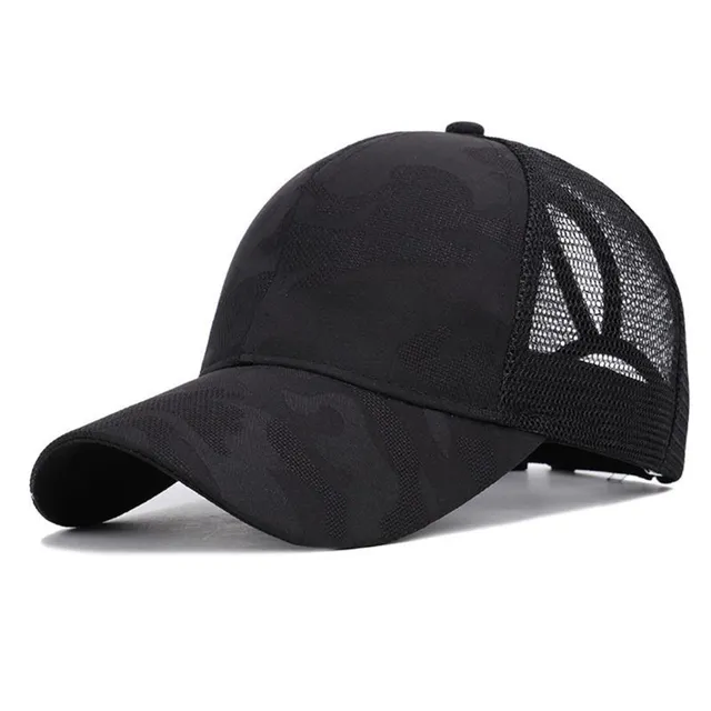 Ladies summer breathable cap with a place for a ponytail