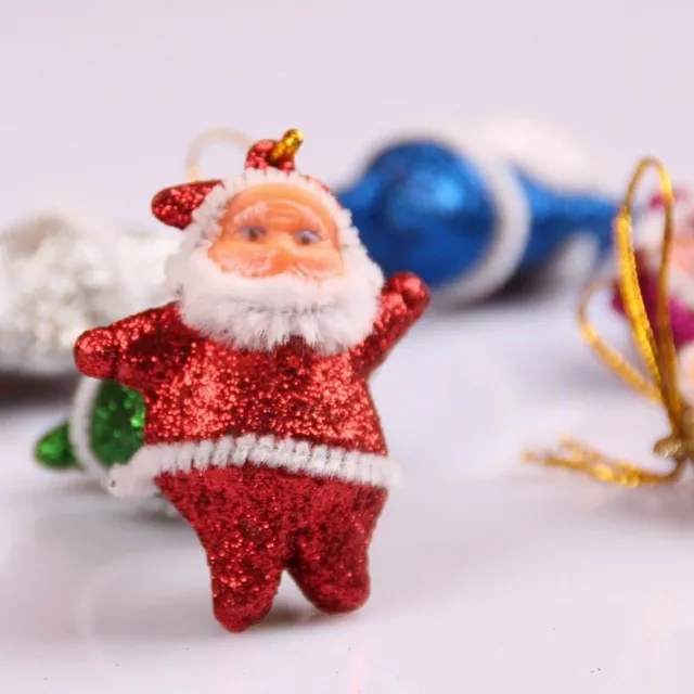 Hinged decoration Santa Claus 6 pcs