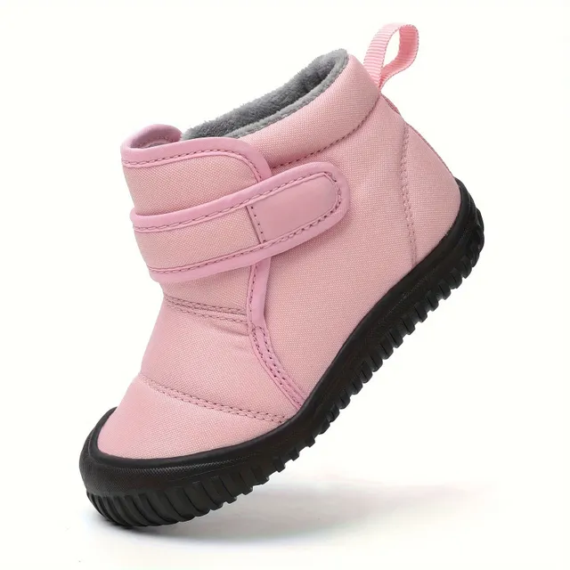 Children's waterproof snow boots with hot fleece lining and anti-slip sole