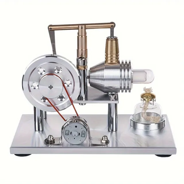 Vzdělávací model Stirlingova motoru - Stavebnice pro kutily, hračka pro výuku STEM, dekorace domova a auta