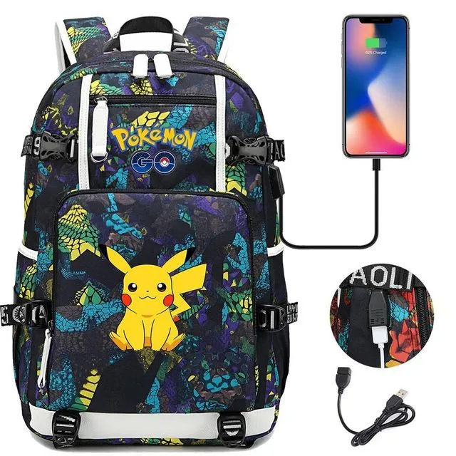 Pokémon backpack with charging function - Pikachu 04