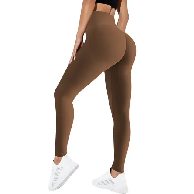 Leggings cu talie înaltă pentru femei cu efect sexy push-up pentru sport și fitness