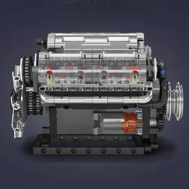 Elektricky poháněný stavebnicový model motoru - 535 ks