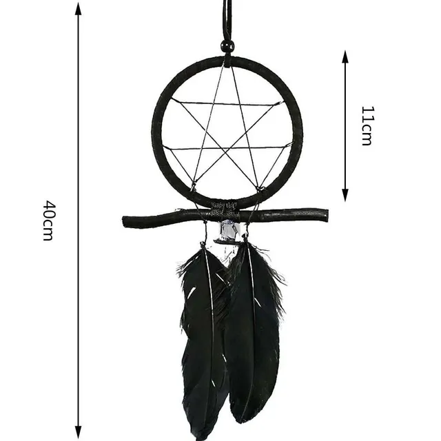 Beautiful dream catcher with beads and feathers