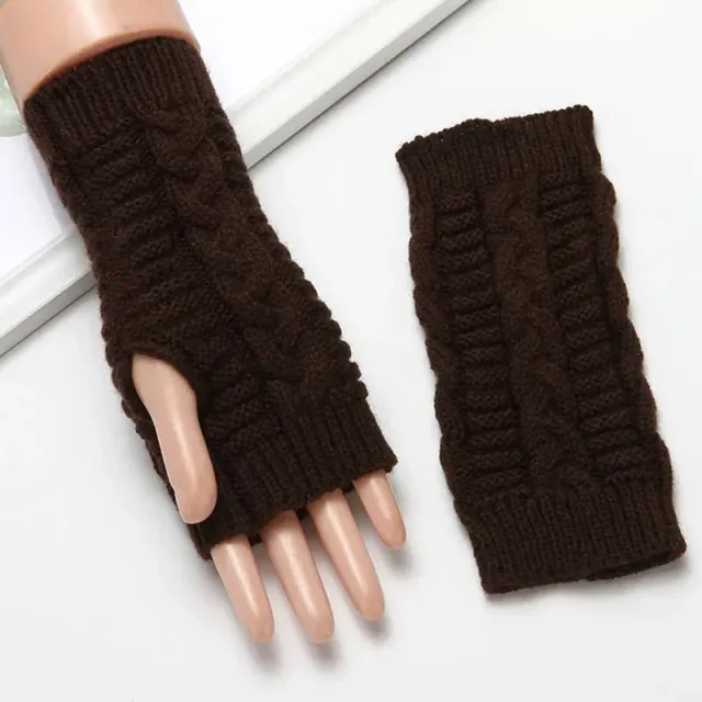 Modern arm warmers - knitted warm material, more colored variants