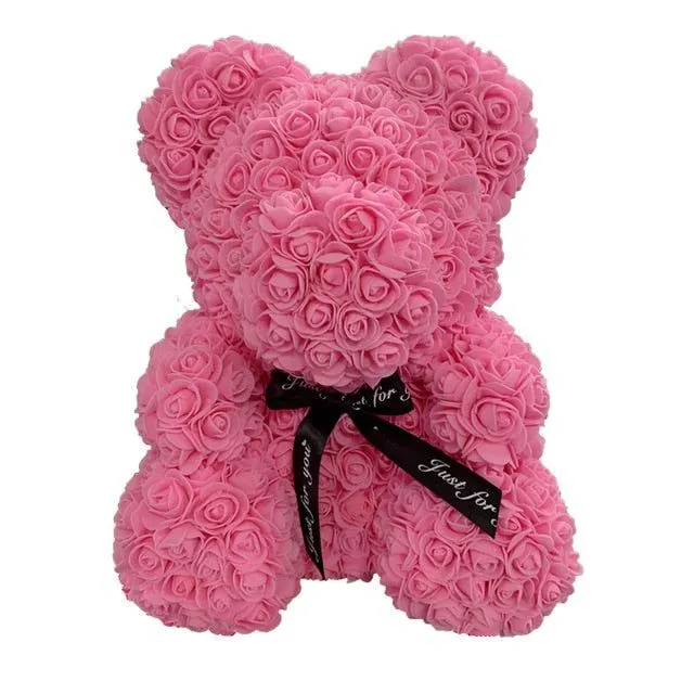 Gift teddy bear full of roses - more variants