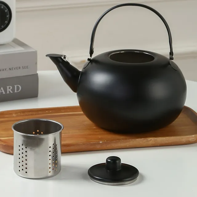 Stainless steel tea kettle with dispenser