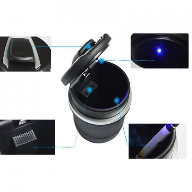 Car Ashtray with LED Light