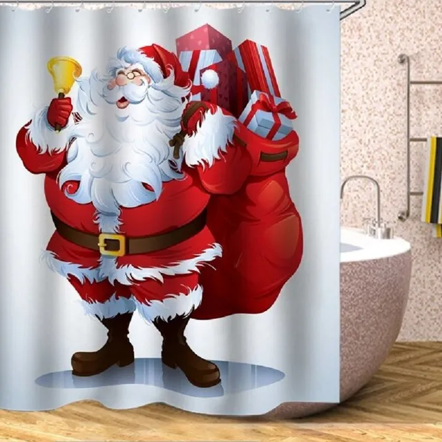 Christmas shower curtain C52