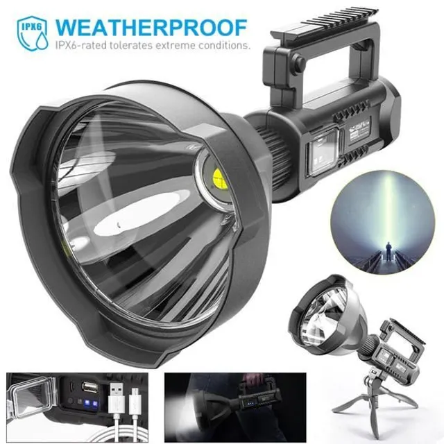 Super Bright Portable Spotlights P50 LED Flashlight with Holder