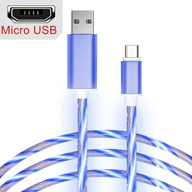 Illuminated charging cable