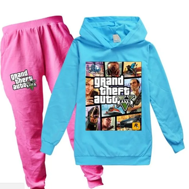 Compleu de trening pentru copii cu imprimeu cool GTA 5 color at picture 21 3-4-roky