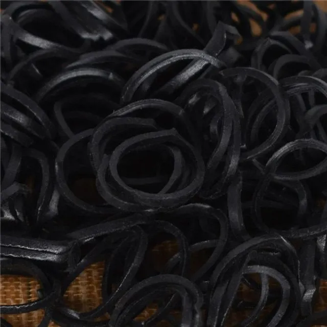 DIY knitting elastics for hair and crafting 300 pcs