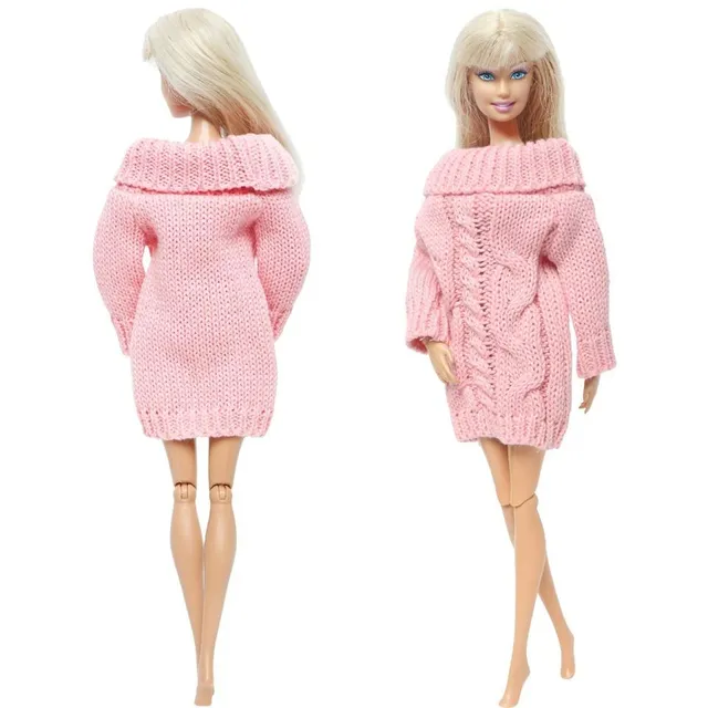 Soft coat for Barbie doll 9
