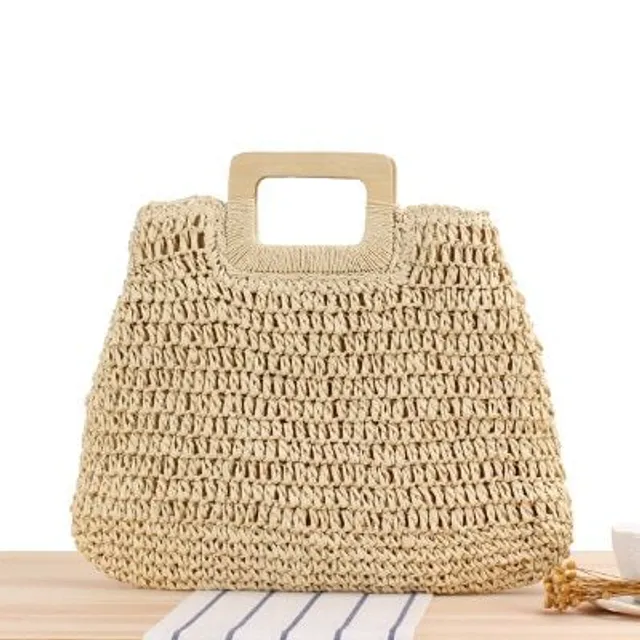 Hand knitted rattan shoulder bag - many types to choose from