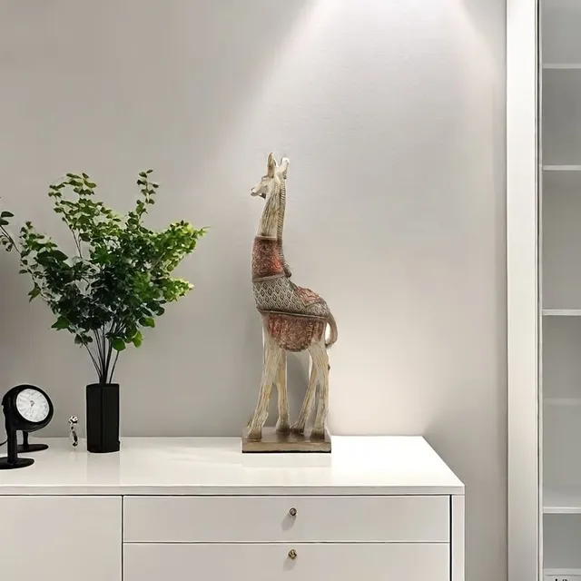 Elegant giraffe decoration from resin - design supplement for your interior