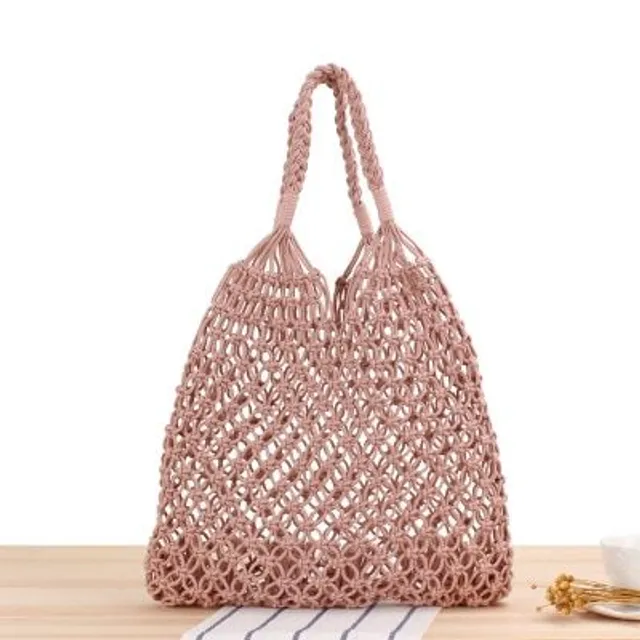 Hand knitted rattan shoulder bag - many types to choose from