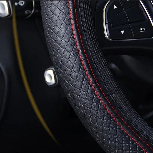 Leather steering cover for Renault