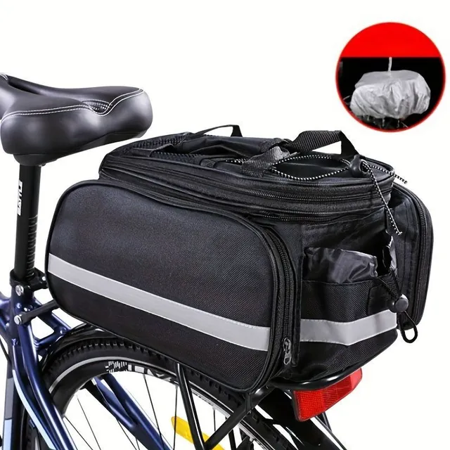 Waterproof two-chamber carrier bag for long journeys