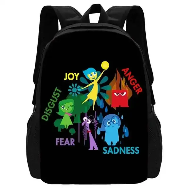 Stylish school backpack with small front pocket in motifs characters from a fairy tale In the head 2 - Inside Out 2