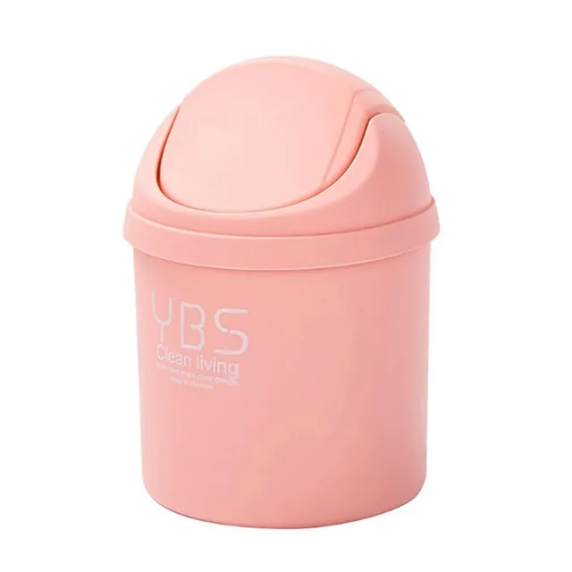 Tabletop mini dustbin pink
