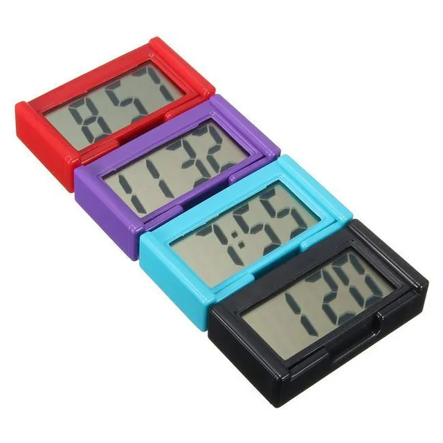 Digital self-adhesive LCD clock