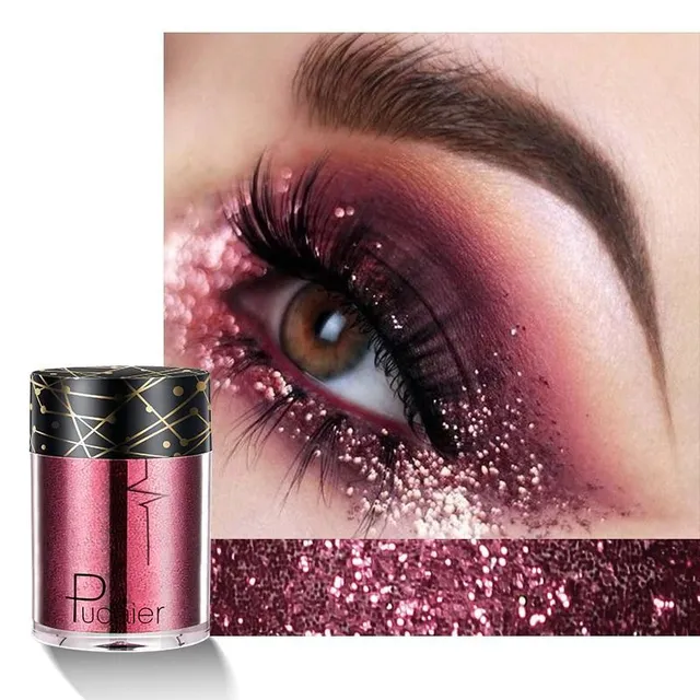 Luxury glitter in several color variants with universal use on eyes, lips and body