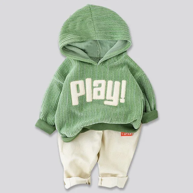 Tuta "Play" da bambino con cappuccio e pantaloni (età 12M-5YRS)