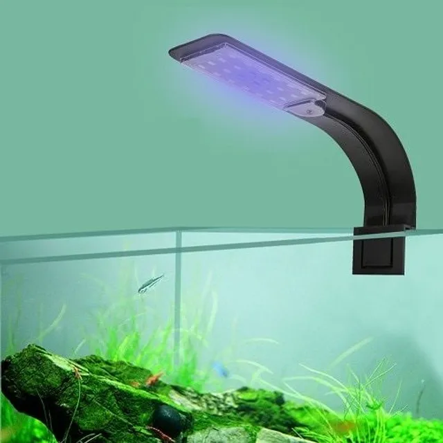 Oświetlenie akwarium LED cerna-modre-svetlo