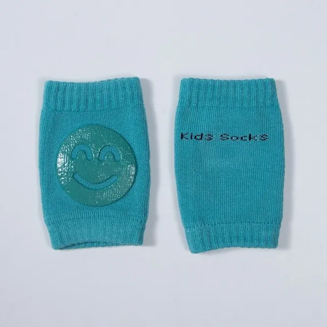 Baby knee pads with smiley face