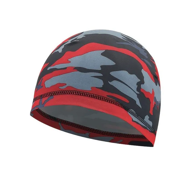 Universal cycling hat with camouflage printing - fast drying lining, breathable, suitable for sport, hiking, swimming