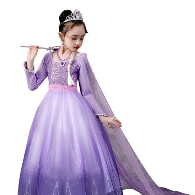 Robe de princesse Elsa pour fille du film Frozen 2