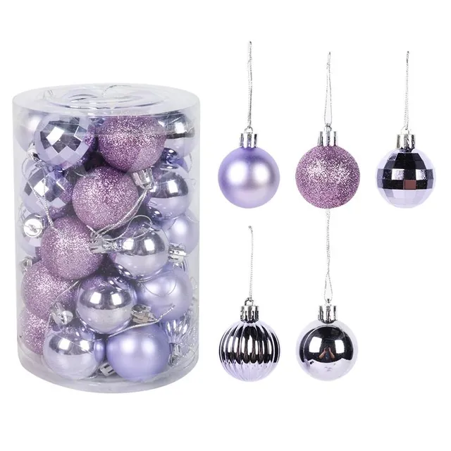 Set of Christmas decorations - different colours