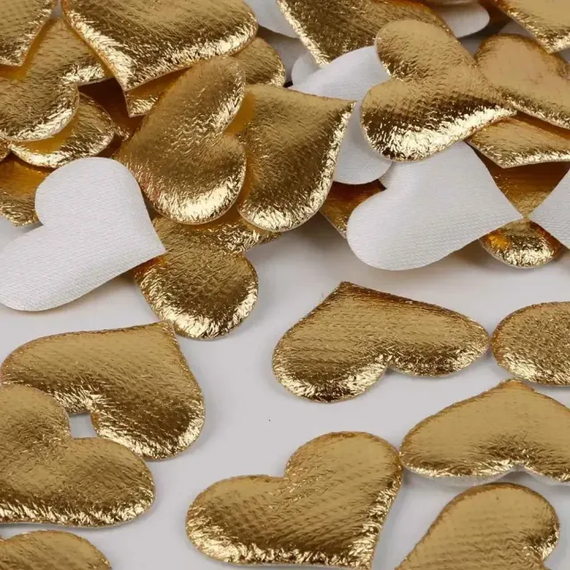 100 kusov rôznych látkových konfet na Valentína dekorácie
