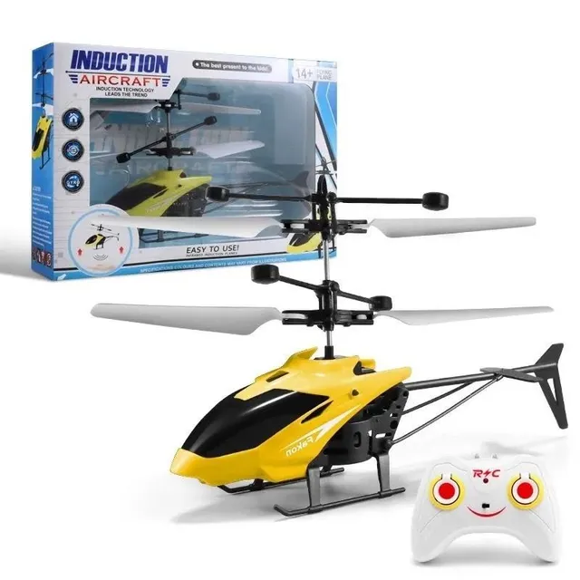 Helicopter RC, telecomandă inteligentă cu elice flexibile și set complet