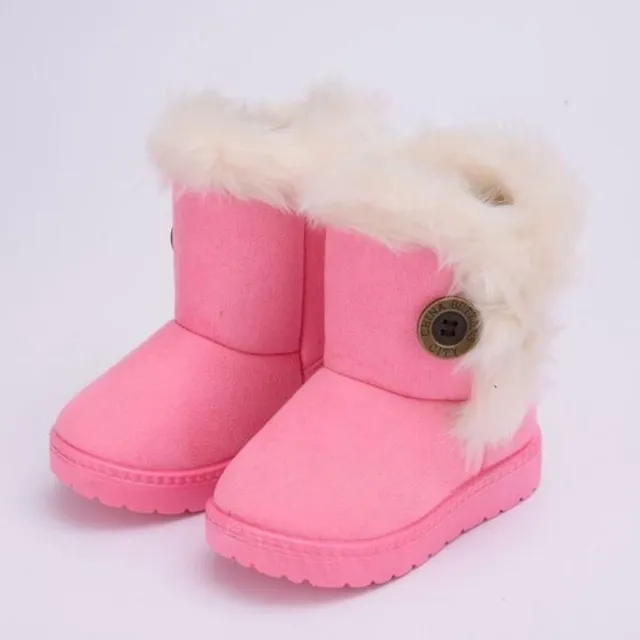 Girls winter roller with fur coat