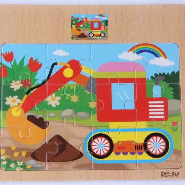 Wooden children's puzzles