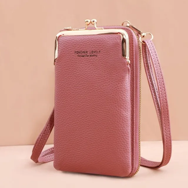 Elegant mini handbag with wallet and pocket