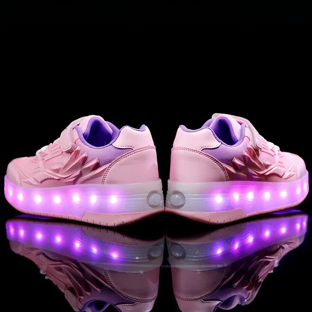 Baby roller shoes with LED backlight and dry zipper - ideal for fun and leisure